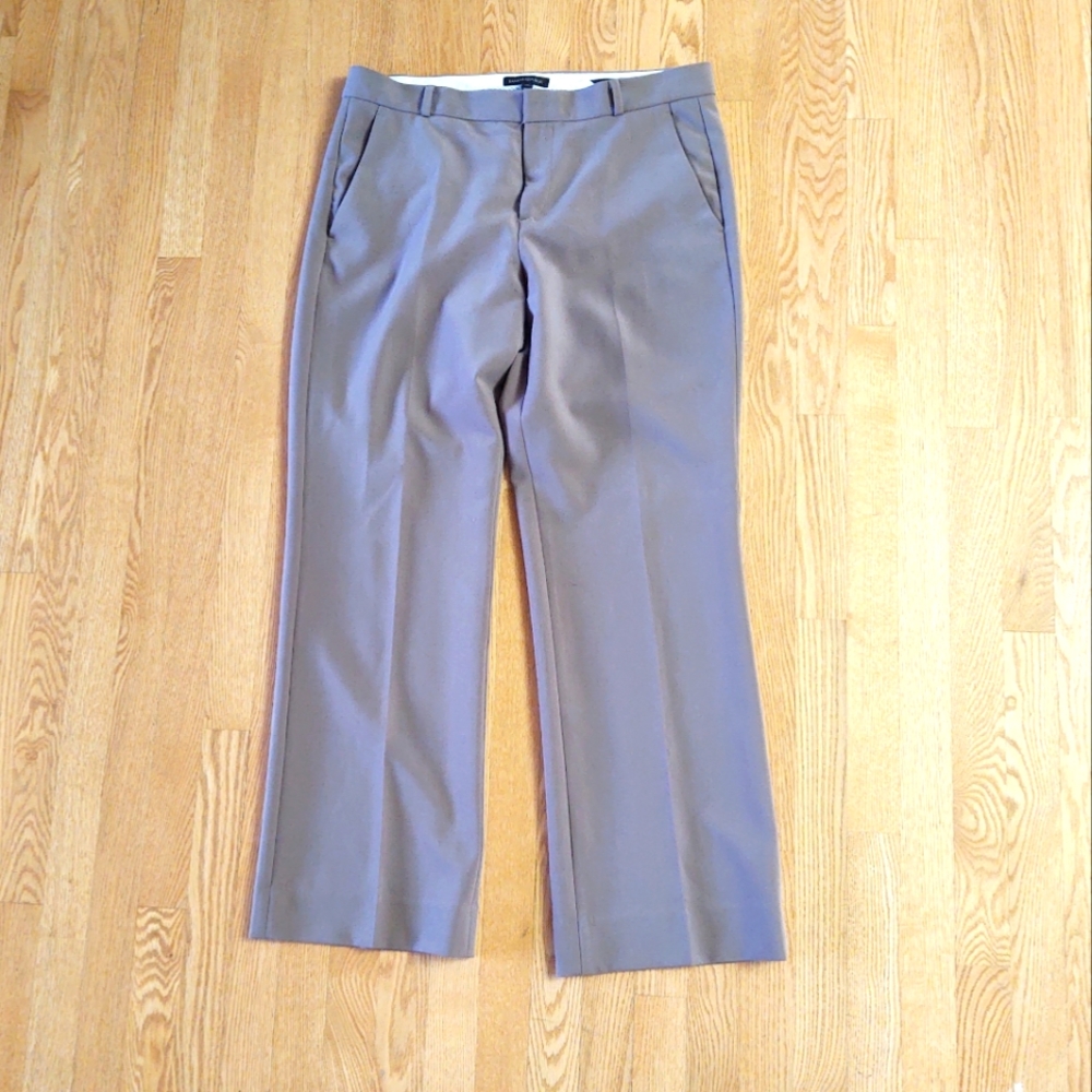 Banana Republic Logan grey brown pants trousers size women's 14